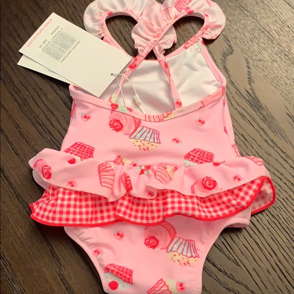 Sunuva Baby Girls Cupcake Frill Swimsuit 3-6 Mo - Picture 5 of 5